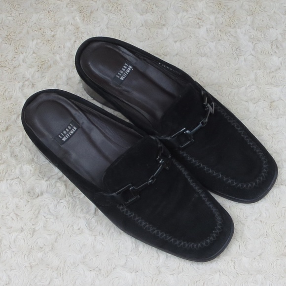 Stuart Weitzman Shoes - *Stuart Weitzman*7.5*Black Suede Slides*